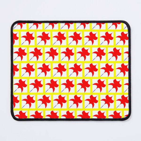 Item preview, Maple Leaf Emblem, Red flower grid pattern picture designed and sold by Redindys.