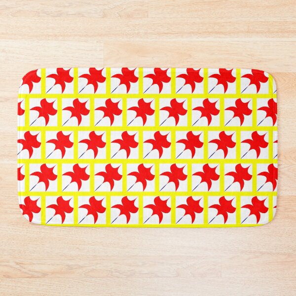 Item preview, Maple Leaf Emblem, Red flower grid pattern picture designed and sold by Redindys.