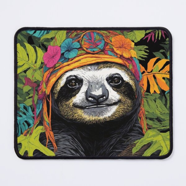 Item preview, Psychodelic Sloth designed and sold by RailtonArt.