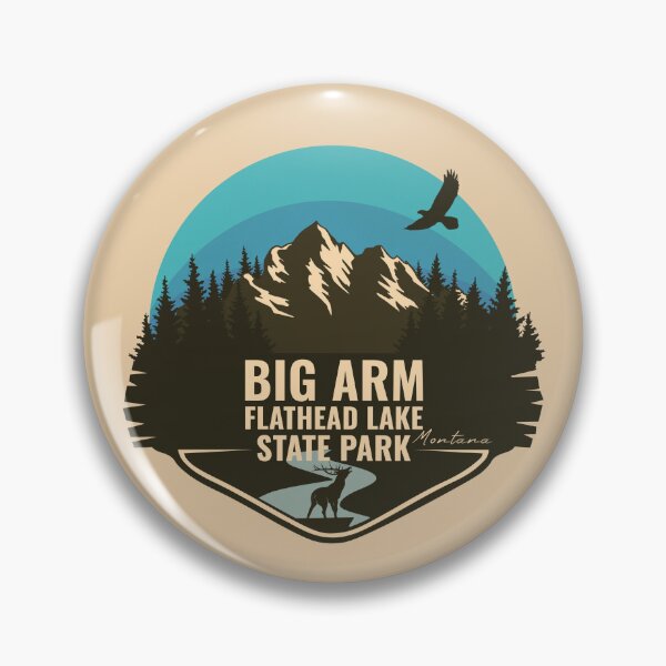 Artikelvorschau, Big Arm / Flathead Lake State Park Montana – MT-Abzeichen entworfen und verkauft von mountainfad.