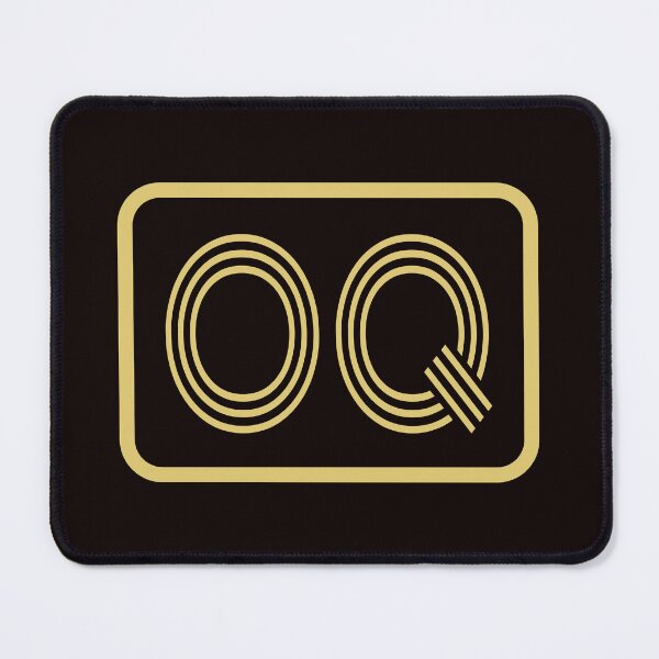 Item preview, OQ Initials Gold Geometric Letters designed and sold by Jeallan Designs.