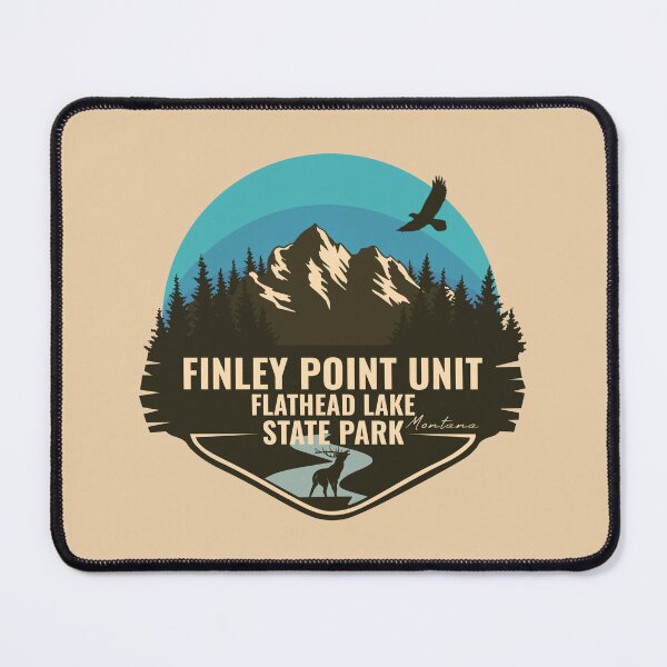 Item preview, Finley Point Unit / Flathead Lake State Park Montana - MT Badge designed and sold by mountainfad.