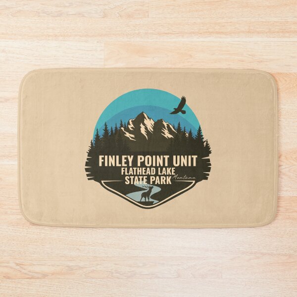 Item preview, Finley Point Unit / Flathead Lake State Park Montana - MT Badge designed and sold by mountainfad.