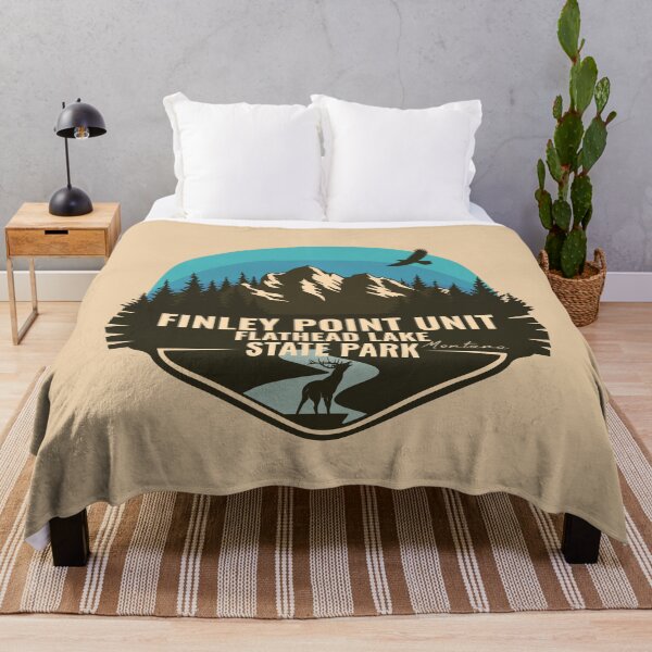 Item preview, Finley Point Unit / Flathead Lake State Park Montana - MT Badge designed and sold by mountainfad.