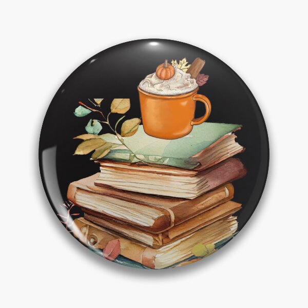 Item preview, fall, coffee and books   designed and sold by Poonam Khabria.