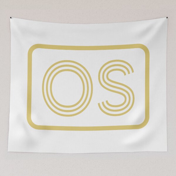 Item preview, OS Initials Gold Geometric Letters designed and sold by Jeallan Designs.