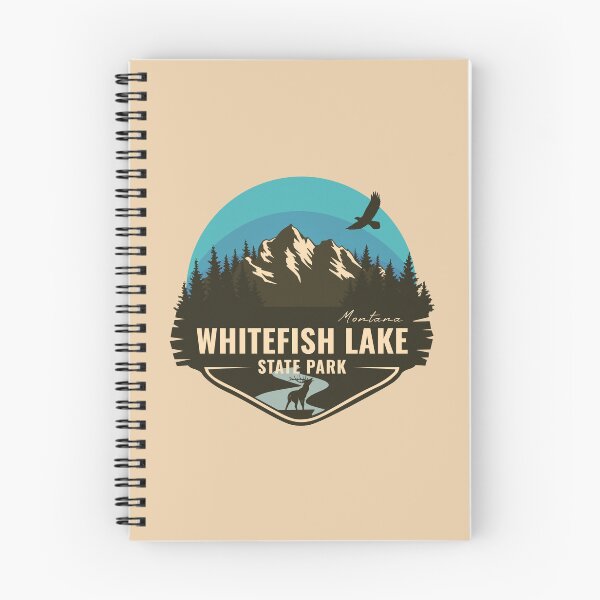 Item preview, Whitefish Lake State Park Montana - MT Badge designed and sold by mountainfad.