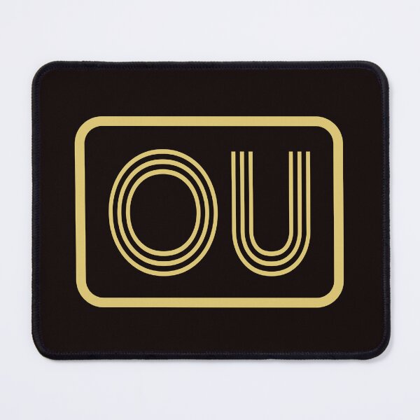 Item preview, OU Initials Gold Geometric Letters designed and sold by Jeallan Designs.