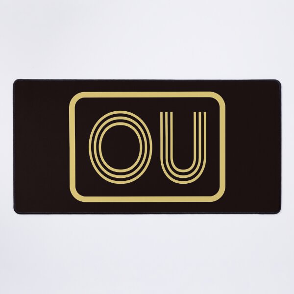 Item preview, OU Initials Gold Geometric Letters designed and sold by Jeallan Designs.