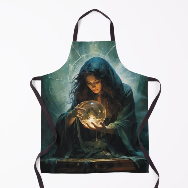 Item preview, The Evil Witch and her Magic Crystal Ball designed and sold by yourfavdraw.