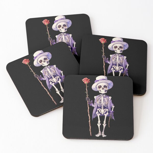 Item preview, Skeleton Holding Rose Halloween Pastel designed and sold by pixclipart.