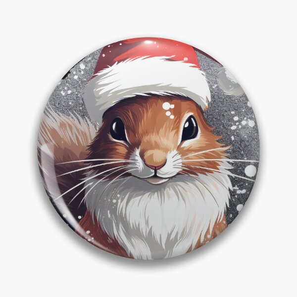 Item preview, Cute squirrel with Santa hat designed and sold by FlyingRaven1.
