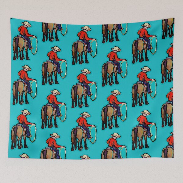 Item preview, Cowboy Arranges his Lasso designed and sold by Mad World Art Ltd. Co..
