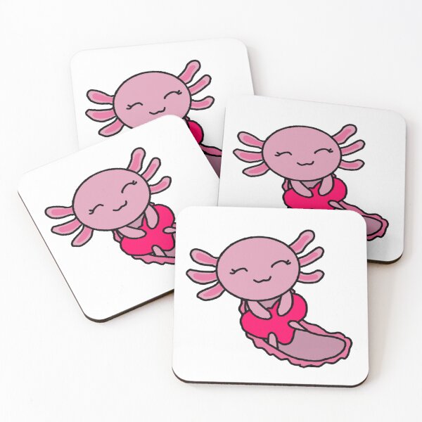 Item preview, Valentine Axolotl designed and sold by Mysticartshop.
