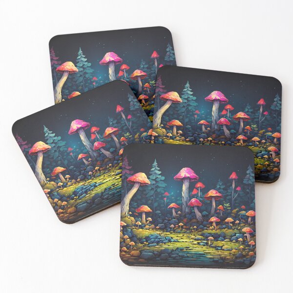 Item preview, neon lights in the forest after dark lets take a trip designed and sold by wojysmokes.