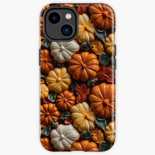 Ornate Fall Pumpkin Patch Pattern iPhone Tough Case