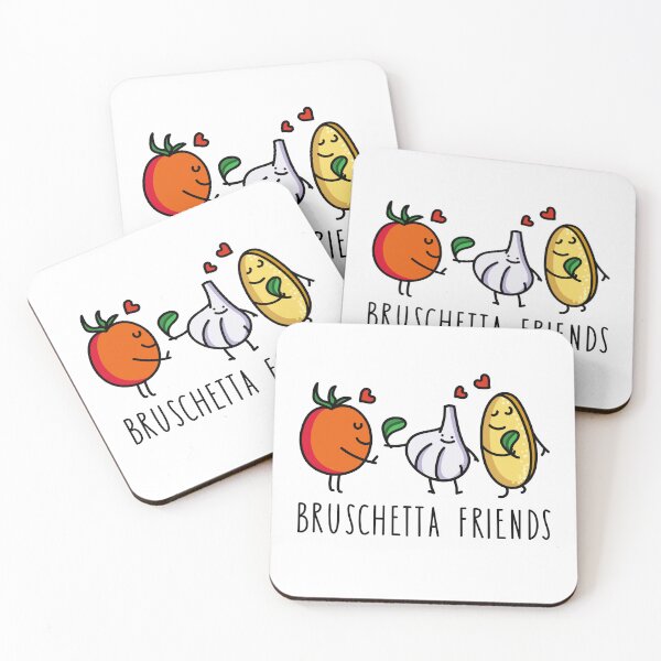 Item preview, Funny bruschetta friends designed and sold by spontania.