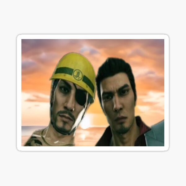 Item preview, Majima & Kiryu Sunrise Selfie <3 designed and sold by MerikuroCreates.