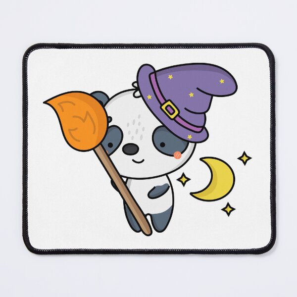 Item preview, Cute Kawaii Halloween Panda Bear as a Witch designed and sold by butterflykissss.