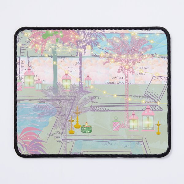 Item preview, Copy of Pool and palms, lanterns, water, designed and sold by Sugar Wisdom .