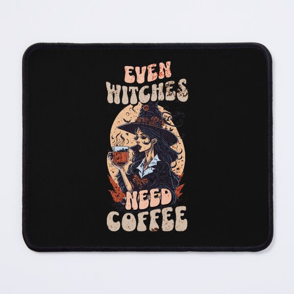 Item preview, Even witches need Coffee Halloween art designed and sold by LuvleighArt.