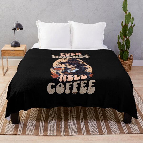 Item preview, Even witches need Coffee Halloween art designed and sold by LuvleighArt.