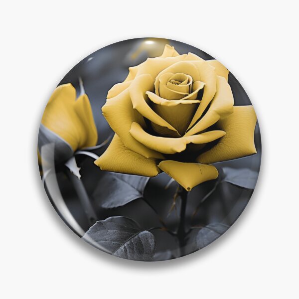 Item preview, Gray scale photo with stunning yellow rose designed and sold by dcrc.