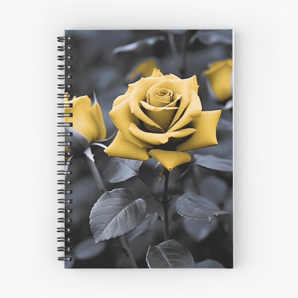 Item preview, Gray scale photo with stunning yellow rose designed and sold by dcrc.