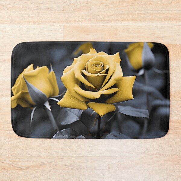 Item preview, Gray scale photo with stunning yellow rose designed and sold by dcrc.