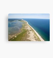 Nauset Beach Aerial Photo (Orleans, Cape Cod) Canvas Print
