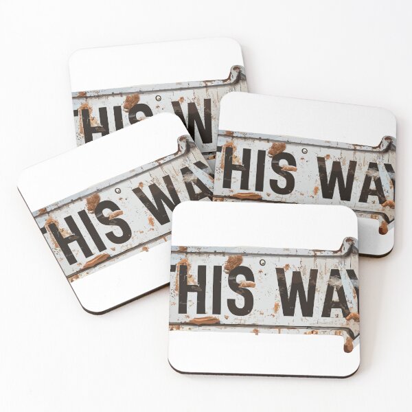 Item preview, This Way Arrow Corroded Metal Sign White designed and sold by mac-ondo.