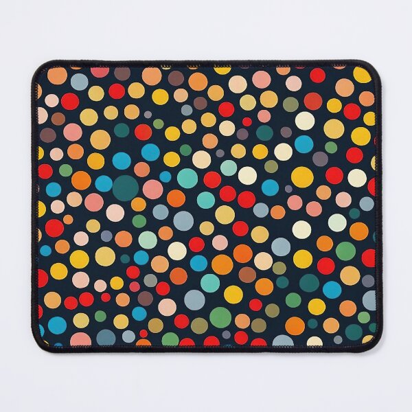 Item preview, Colorful Polka Dots on Dark Background designed and sold by DesignDrifts.