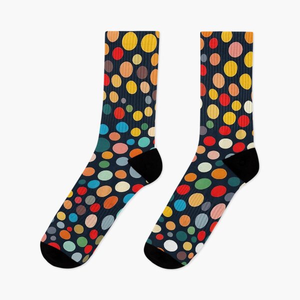 Item preview, Colorful Polka Dots on Dark Background designed and sold by DesignDrifts.