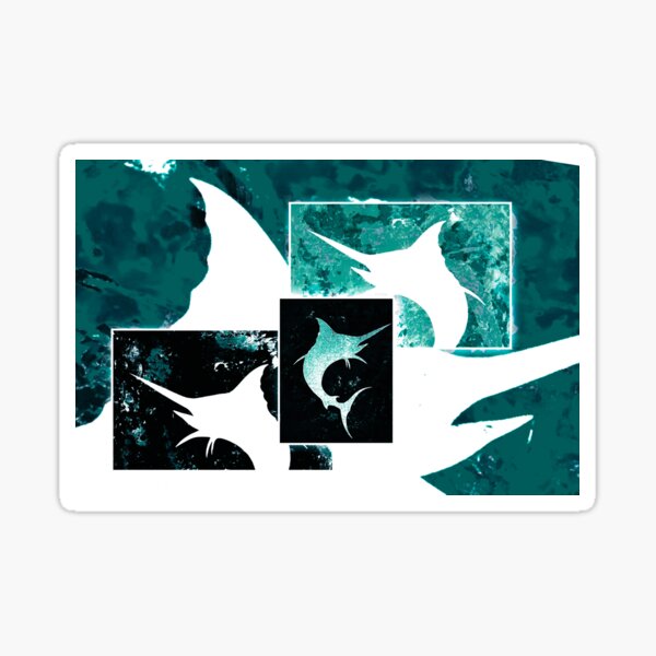 Salty Marlins Sticker