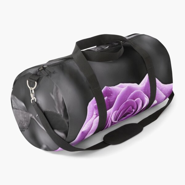 Item preview, gray scale photo with stunning purple rose designed and sold by dcrc.