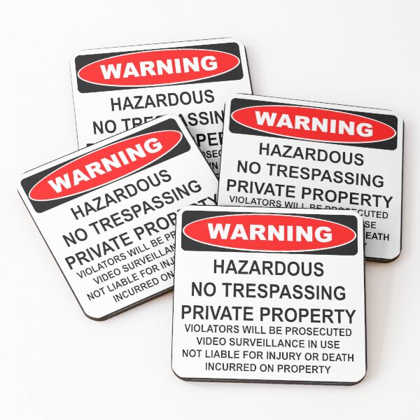 Item preview, Warning- No Trespassing 092123 18 designed and sold by Lazarustci.