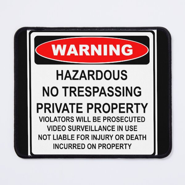 Item preview, Warning- No Trespassing 092123 18 designed and sold by Lazarustci.