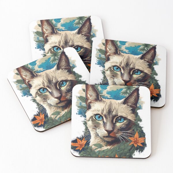 Item preview, Water Pot Kitty Splash Watermark Canna Leafs designed and sold by wojysmokes.