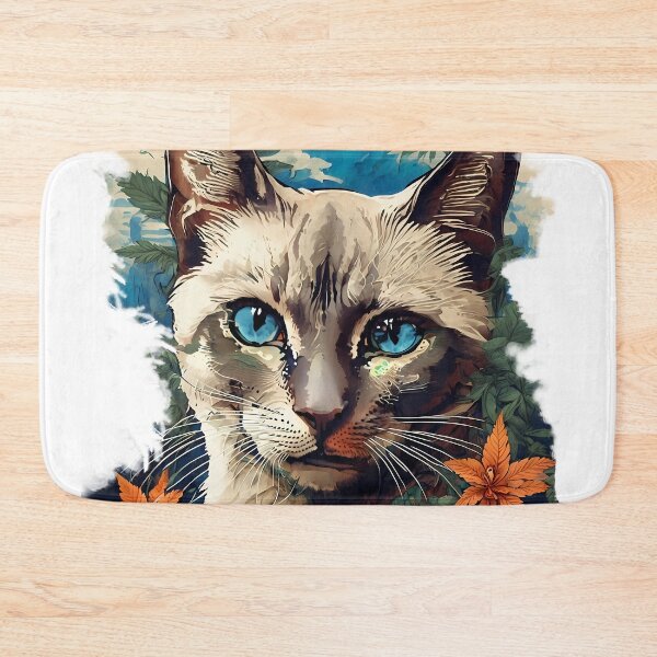 Item preview, Water Pot Kitty Splash Watermark Canna Leafs designed and sold by wojysmokes.