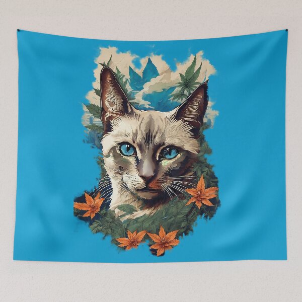 Item preview, Water Pot Kitty Splash Watermark Canna Leafs designed and sold by wojysmokes.
