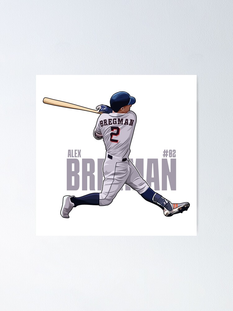 Alex Bregman Poster / Sports Art Print Canvas Wall Art 