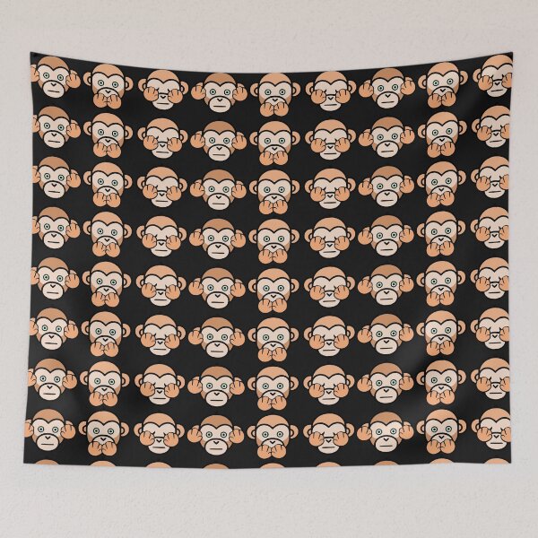 Item preview,  The 3 wise monkeys in black designed and sold by Danierf81.