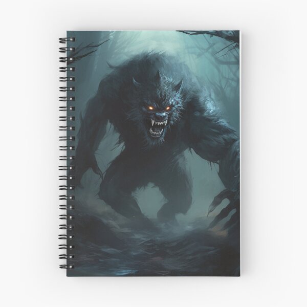 Item preview, A threatening werewolf emerging from the shadows of a dense forest designed and sold by yourfavdraw.