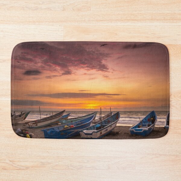 Item preview, Boats 2- Sunset on the Pacific Coast of Ecuador designed and sold by grsphotography.