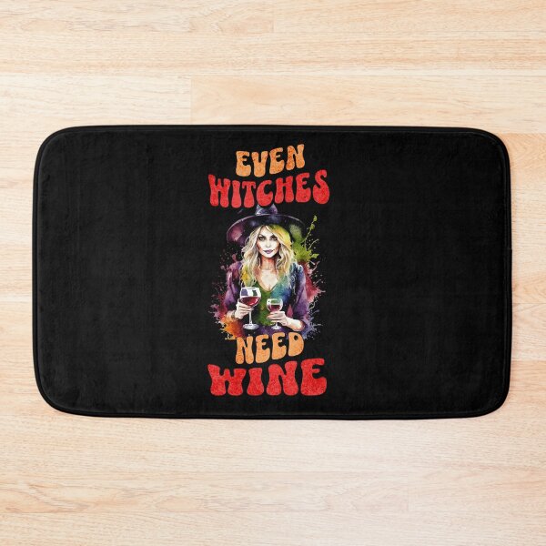 Item preview, Even Witches Need Wine Halloween art designed and sold by LuvleighArt.