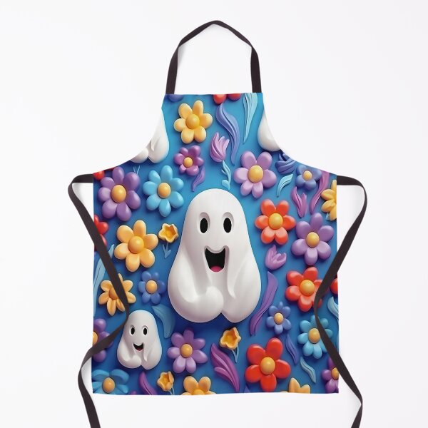 Item preview, Cute Clay Ghosts and Flowers 3D Effect designed and sold by alaa-mously.