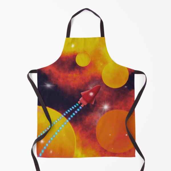 Item preview, Red Rocket In Lava Space designed and sold by PuddlesOfMoonUK.
