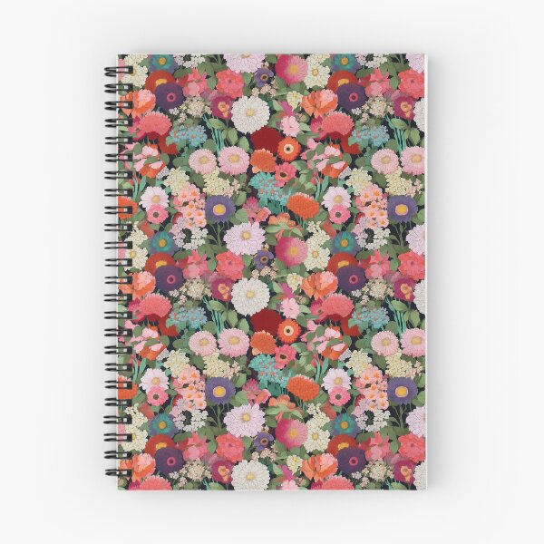 Item preview, Patrón de papel tapiz floral colorido designed and sold by SowCow.