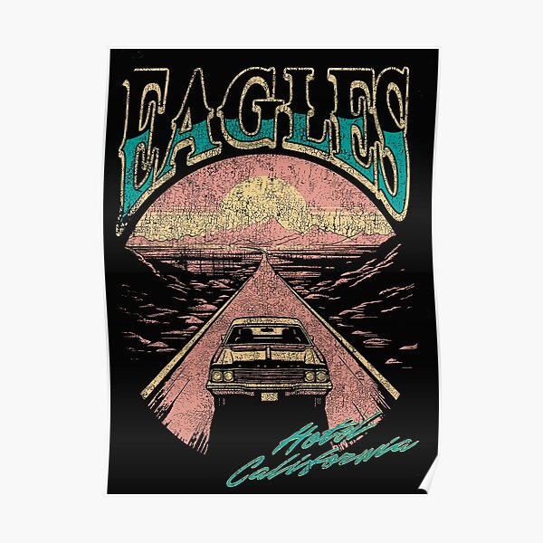 Vintage Eagles Concert T Shirt 70s Hotel California Parking Lot