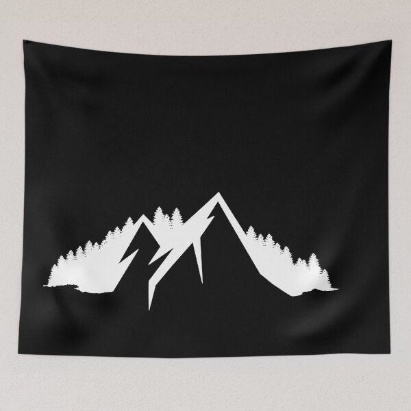 Item preview, White Mountains with Lush Forest designed and sold by Everyday Motif.
